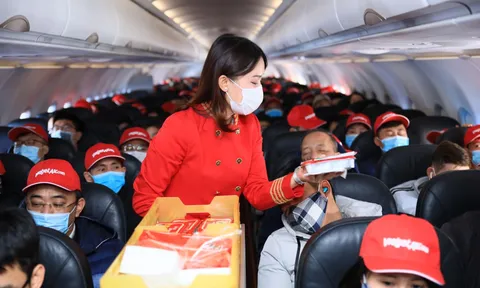 Vietjet khai thác chuyến bay đầu tiên đến sân bay Vân Đồn ngày mở lại