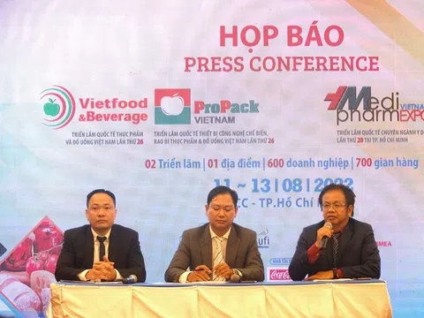 Triển lãm Vietnam Medi-pharm Expo và Vietfood & Beverage – Propack 2022 tại TP.HCM